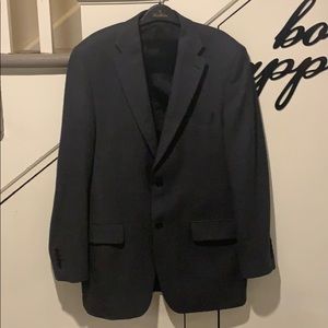 SPORT COAT in tailored Italian Wool CHARCOAL US 42T